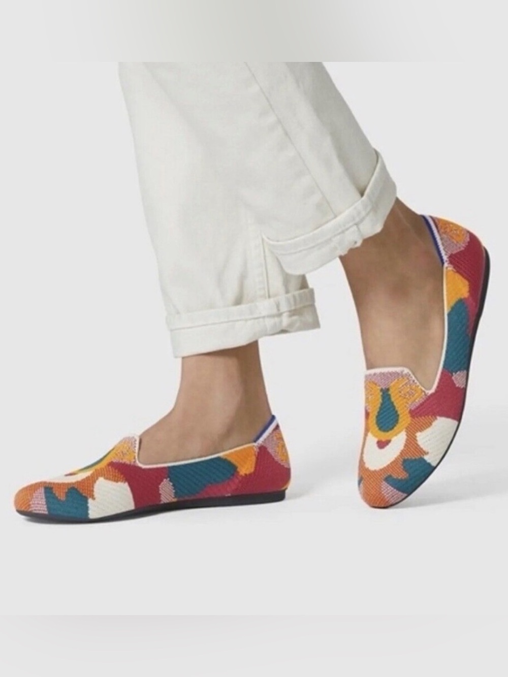 NEW: Rothy’s Moroccan print Amber loafer flats size 5.5 RARE retired print - Picture 11 of 12